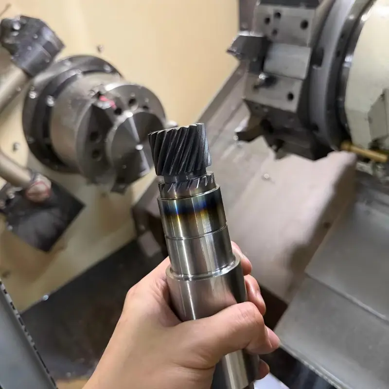 Conjunto de eje de engranaje helicoidal personalizado para sistemas de transmisión industriales